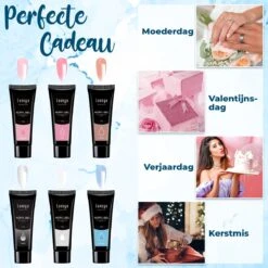 Luneya Polygel Kit - Sunrise Edition - 6 Kleuren - Polygel Nagels Starterspakket - Tasje - Incl. UV LED Lamp -Cosmeticawinkel 1200x1200 819