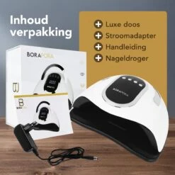 BoraPora Professionele Nageldroger - 280 Watt UV LED Lamp Nagels - 66 Leds - Nagel UV Lamp - Gellak Lamp - Nagellamp - Nagellamp Led - Nagellamp Voor Gel Nagellak - Nagellamp Led Uv - Nagellamp Uv - Nagellamp Gelnagels - Gellak - Nageldroger -Cosmeticawinkel 1200x1200 910