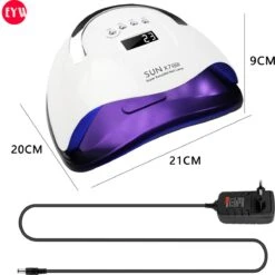 Nageldroger - Nageldrogers - 80 Watt UV LED Lamp Nagels - 45 Leds - Nagellak Droger - UV LED Lamp - Nagellamp - Nail Dryer - Nageldroger Voor Gel Nagellak - Gewone Nagellak - Wit -Cosmeticawinkel 1200x1200 923