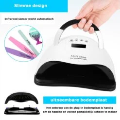 Nageldroger - Nageldrogers - 80 Watt UV LED Lamp Nagels - 45 Leds - Nagellak Droger - UV LED Lamp - Nagellamp - Nail Dryer - Nageldroger Voor Gel Nagellak - Gewone Nagellak - Wit -Cosmeticawinkel 1200x1200 924