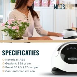 MOOSCARE 120 Watt LED Lamp Voor Gellak Nagels - UV Lamp Gelnagels - Nail Art Nagellamp - Gel Nagellak Nageldroger -Cosmeticawinkel 1200x1200 940
