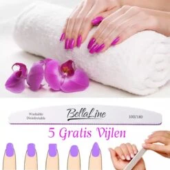 UV Nagel Lamp 168 Watt + 5 Gratis Vijlen - BellaLine - UV Led Nagellamp – Gel Nagel – Nagellak UV – Nageldroger – Salon – Sensor – Gellac - Acryl - Gelnagels – 42 Power Led – Professioneel – Krachtig – Manicure – Extra Lang Snoer - Pink - Pedicure -Cosmeticawinkel 1200x1200 947