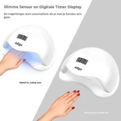 Adge - 54W LED Nageldroger Voor Gelnagels - Geschikt Voor ALLE Nagel Gellak - 36 LEDs - Met Timer -Cosmeticawinkel 1200x1200 953