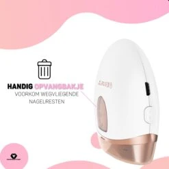 Vulpes BeautyCare® Elektrische Nagelknipper - Nagelschaar Met Opvangbakje – Veilige Nagelschaar Voor Baby’s, Kinderen, Volwassenen En Ouderen - Draadloos En Geruisloos – USB-Oplaadbaar – Rosé / Wit 18 Vulpes BeautyCare® Elektrische Nagelknipper - Nagelschaar Met Opvangbakje – Veilige Nagelschaar Voor Baby’s, Kinderen, Volwassenen En Ouderen - Draadloos En Geruisloos – USB-Oplaadbaar – Rosé / Wit -Cosmeticawinkel 1200x1200 968