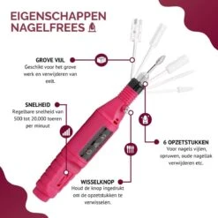 Royala - Manicure & Pedicure Set Elektrische Nagelvijl Nagelfrees - Nail Drill - Geschikt Voor Natuurlijke Nagels - Nepnagels - Gellak - Gelnagels - Acrylnagels - 6 Opzetstukken - Rood 18 Royala - Manicure & Pedicure Set Elektrische Nagelvijl Nagelfrees - Nail Drill - Geschikt Voor Natuurlijke Nagels - Nepnagels - Gellak - Gelnagels - Acrylnagels - 6 Opzetstukken - Rood -Cosmeticawinkel 1200x1200 981