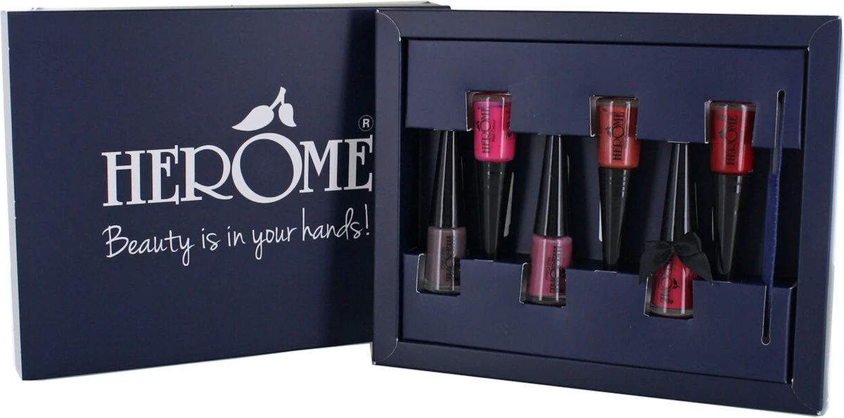 Herome Take Away Nail Colours Set Bestsellers Edition - 6 Unieke Nagellak Kleuren - Inclusief Mini Nagelvijl 4 Herome Take Away Nail Colours Set Bestsellers Edition - 6 Unieke Nagellak Kleuren - Inclusief Mini Nagelvijl - Afbeelding 2