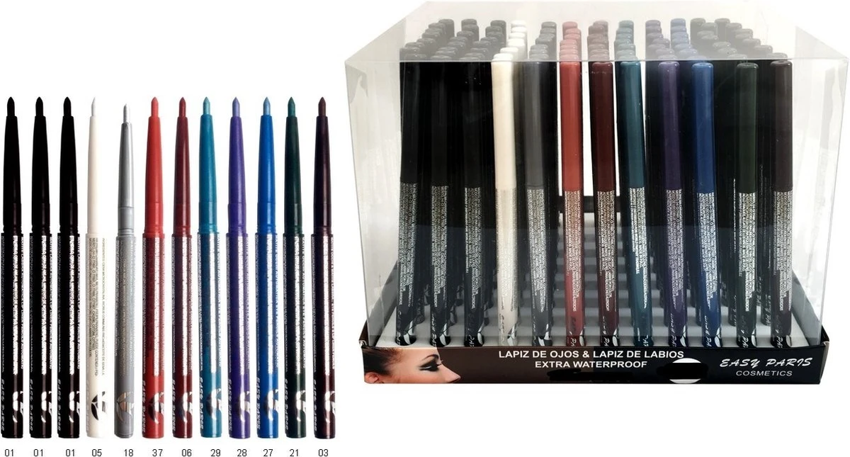 Easy Paris – Zwart Oogpotlood, Draaibaar / Automatic Eye Pencil – Waterproof - Nummer 001 - 1 Stuks 4 Easy Paris – Zwart Oogpotlood, Draaibaar / Automatic Eye Pencil – Waterproof - Nummer 001 - 1 Stuks - Afbeelding 2
