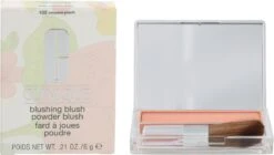 Clinique Blushing Blush Powder Blush - 102 Innocent Peach -Cosmeticawinkel 1200x678 1