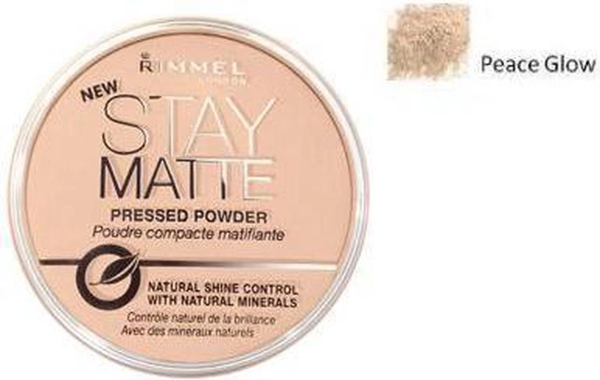 Rimmel London Stay Matte Pressed Powder - 003 Peach Glow 18 Rimmel London Stay Matte Pressed Powder - 003 Peach Glow - Afbeelding 16