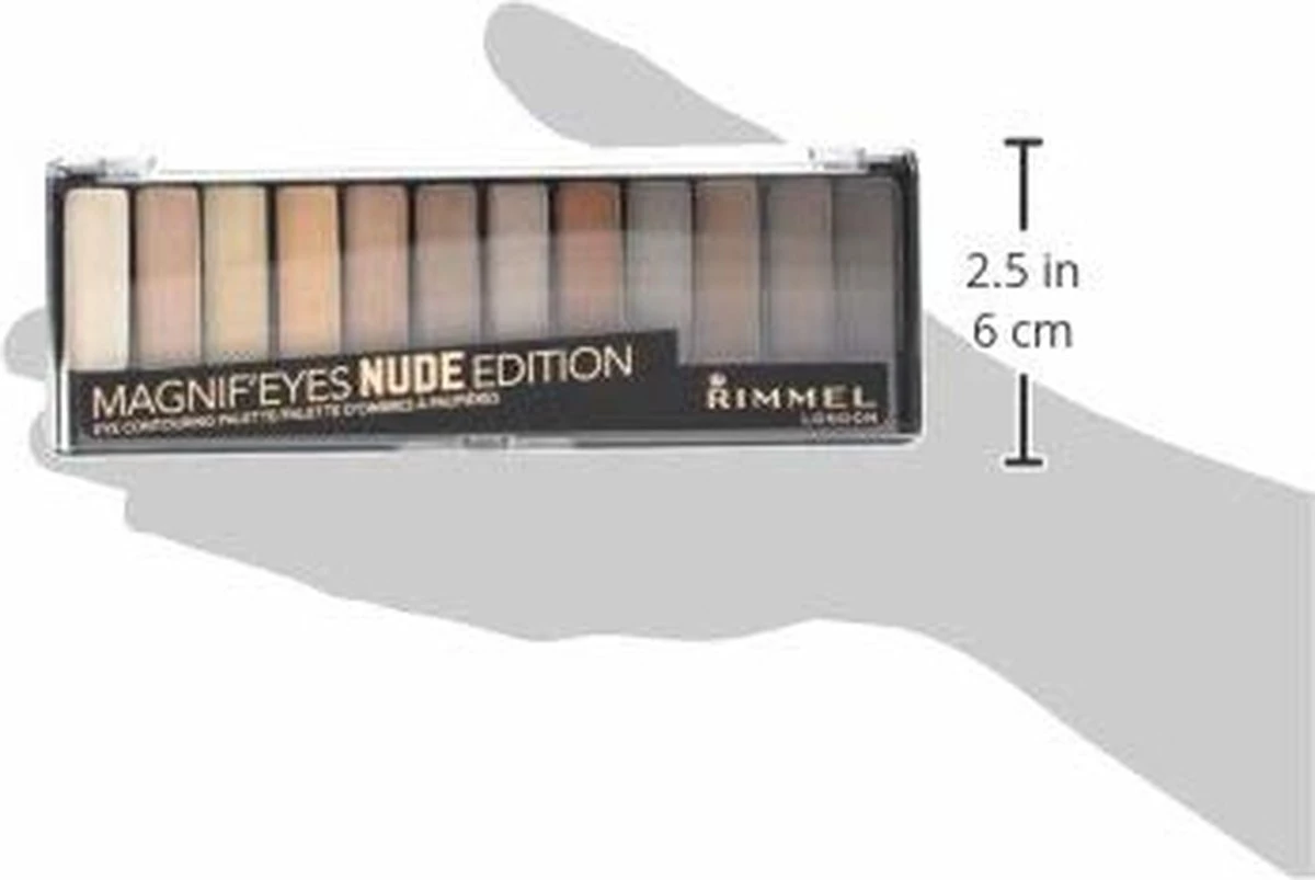 Rimmel London MagnifEyes Oogschaduw - 001 Nude Edition 14 Rimmel London MagnifEyes Oogschaduw - 001 Nude Edition - Afbeelding 12