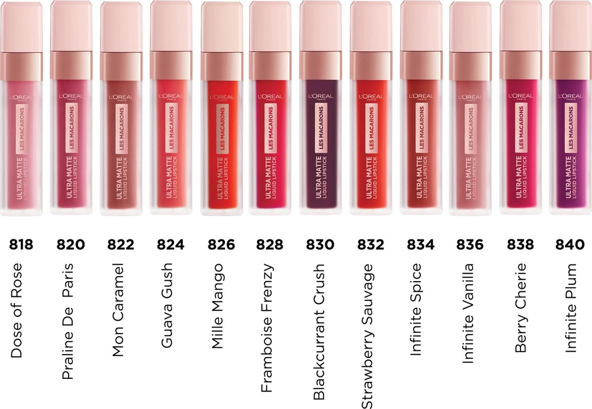 L'Oréal Paris Les Macarons Langhoudende Matte Lipstick - 822 Mon Caramel – Nude – 6,7 Ml 9 L'Oréal Paris Les Macarons Langhoudende Matte Lipstick - 822 Mon Caramel – Nude – 6,7 Ml - Afbeelding 7