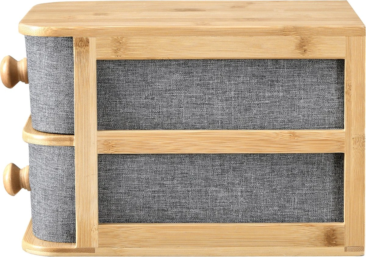 Bureau Organizer Arsivik Met 2 Lades Bamboe 15,5x18x23 Cm 8 Bureau Organizer Arsivik Met 2 Lades Bamboe 15,5x18x23 Cm - Afbeelding 6