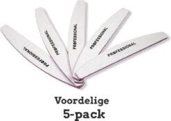 Professionele Nagelvijl 5pcs - Moon #180/240 - Top Kwaliteit - Gratis Verzending