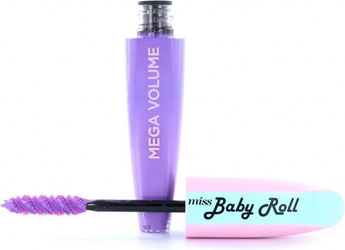 L'Oréal Mega Volume Miss Baby Roll Mascara - Lilac 5 L'Oréal Mega Volume Miss Baby Roll Mascara - Lilac - Afbeelding 3