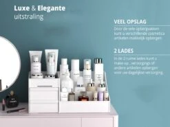 Make-Up Organizer - Cosmetica - Opbergdoos - Wit - Nagellak - Creme - Sieraden - Pennenbakje - Bureau - Organizers - Make Up 9 Make-Up Organizer - Cosmetica - Opbergdoos - Wit - Nagellak - Creme - Sieraden - Pennenbakje - Bureau - Organizers - Make Up -Cosmeticawinkel 1200x901 6