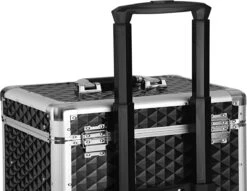 Songmics Kapperskoffer - Cosmetica Trolley - Cosmetica Koffer - Make-up Koffer - Visagie Koffer - Make Up Trolley - Op Wielen - Zwart -Cosmeticawinkel 1200x930