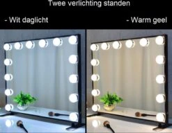 Hollywood Spiegel | Videri Vanity Zwart | Spiegel Met Verlichting | Make Up Spiegel | Visagie Spiegel | Cosmetische Spiegel | Dimbaar 9 Hollywood Spiegel | Videri Vanity Zwart | Spiegel Met Verlichting | Make Up Spiegel | Visagie Spiegel | Cosmetische Spiegel | Dimbaar -Cosmeticawinkel 1200x933 13