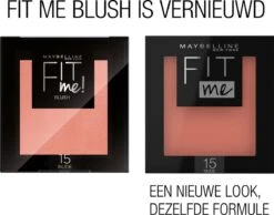 Maybelline Fit Me Blush - 15 Nude - Oranje - Natuurlijk Ogende Rouge -Cosmeticawinkel 1200x941