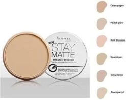 Rimmel London Stay Matte Pressed Powder - 001 Transparent - Powder -Cosmeticawinkel 1200x949