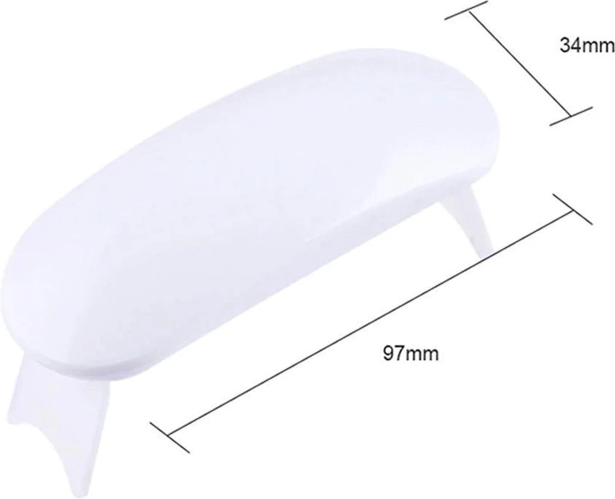 WiseGoods - Premium Nagel LED Lamp Gelnagels - Nagellak Droger - Gellak - 6W - Wit 7 WiseGoods - Premium Nagel LED Lamp Gelnagels - Nagellak Droger - Gellak - 6W - Wit - Afbeelding 5