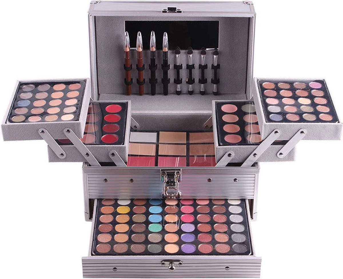 Professionele Make-up Koffer 132 Delig - Make Up Koffer Met Inhoud - Make Up Koffer Meisjes - Make Up Koffer Kinderen 5 Professionele Make-up Koffer 132 Delig - Make Up Koffer Met Inhoud - Make Up Koffer Meisjes - Make Up Koffer Kinderen - Afbeelding 3