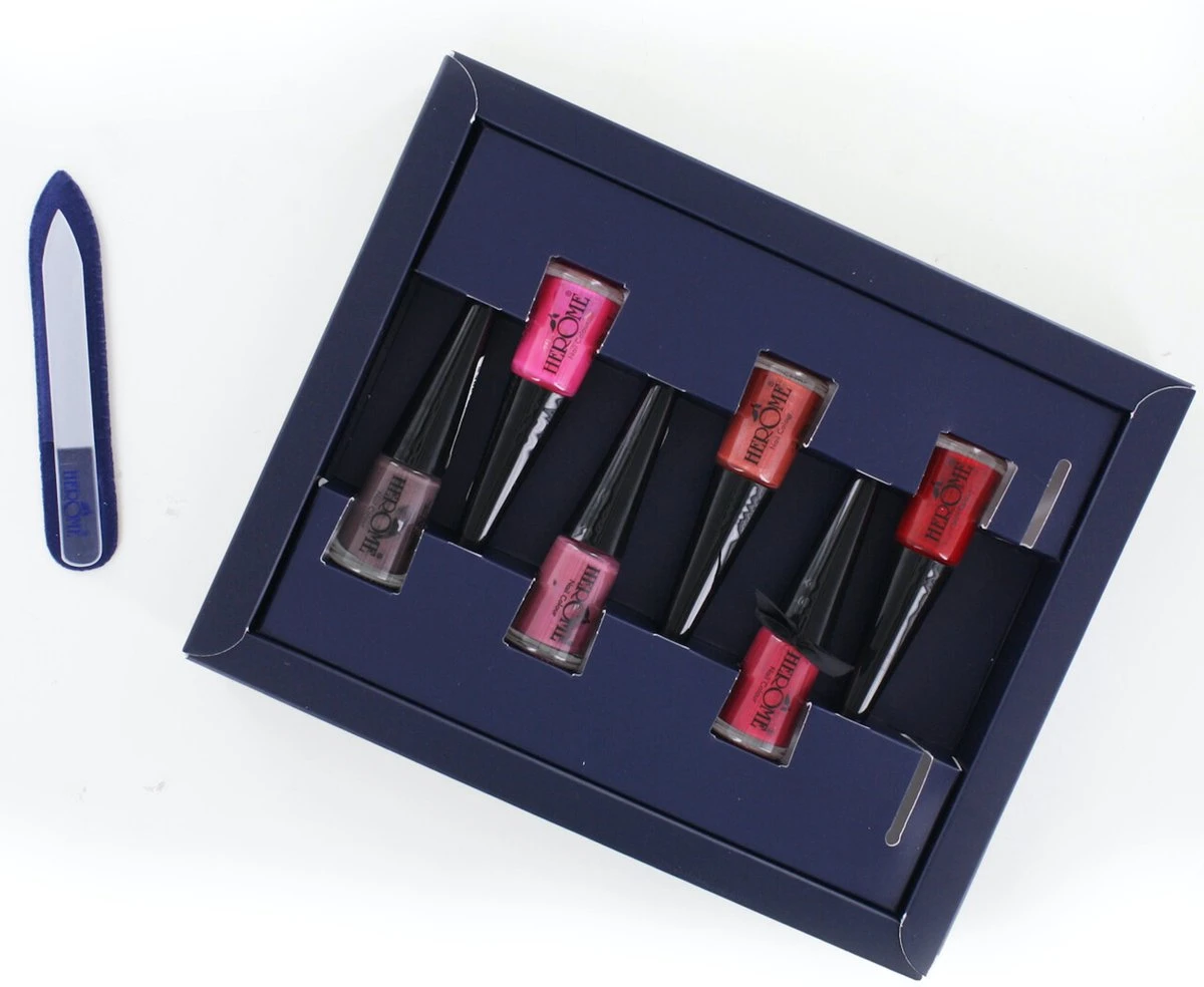 Herome Take Away Nail Colours Set Bestsellers Edition - 6 Unieke Nagellak Kleuren - Inclusief Mini Nagelvijl 5 Herome Take Away Nail Colours Set Bestsellers Edition - 6 Unieke Nagellak Kleuren - Inclusief Mini Nagelvijl - Afbeelding 3
