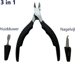Medies - Multifunctionele Nageltang Met Huidduwer En Dubbelzijdige Nagelvijl | Nageltang Voor Harde Teennagels | Nagelknipper | Nagelschaar | Ingegroeide Nagels | Huidduwer | Nagelvijl - Zachte Anti Slip Handvaten - 3 In 1 -Cosmeticawinkel 1200x997 2