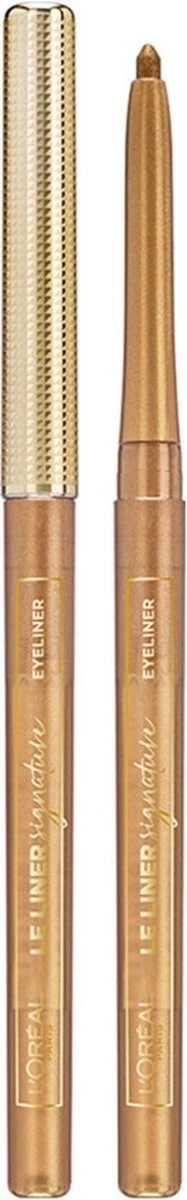 L’Oréal Paris Le Liner Signature Oogpotlood - 04 Gold Velvet – Goud - Waterproof 3 L’Oréal Paris Le Liner Signature Oogpotlood - 04 Gold Velvet – Goud - Waterproof