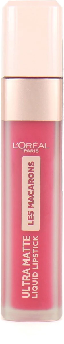 L’Oréal Paris Make-Up Designer Les Macarons Lippenstift - 828 Framboise Frenzy - Rood - Langhoudend - 6,7 Ml