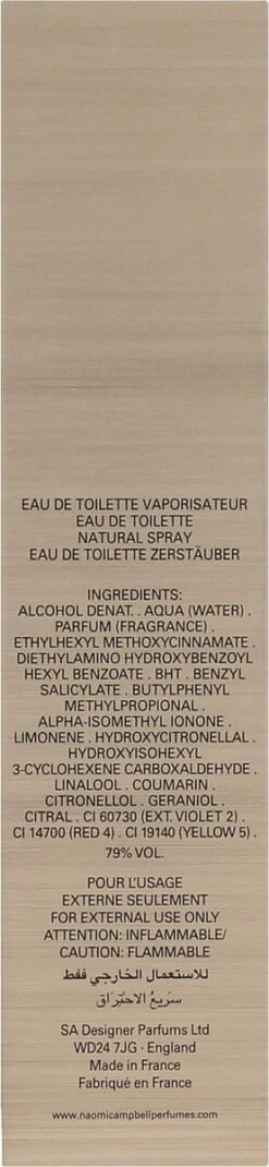 Naomi Campbell Eau De Toilette Spray 50ml Vrouwen 29 Naomi Campbell Eau De Toilette Spray 50ml Vrouwen -Cosmeticawinkel 277x1200 4