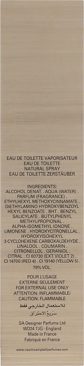 Naomi Campbell Eau De Toilette Spray 50ml Vrouwen 12 Naomi Campbell Eau De Toilette Spray 50ml Vrouwen - Afbeelding 10