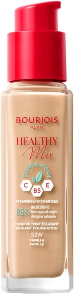 Bourjois Healthy Mix Clean Vegan Foundation 052 Vanilla -Cosmeticawinkel 305x1200 5
