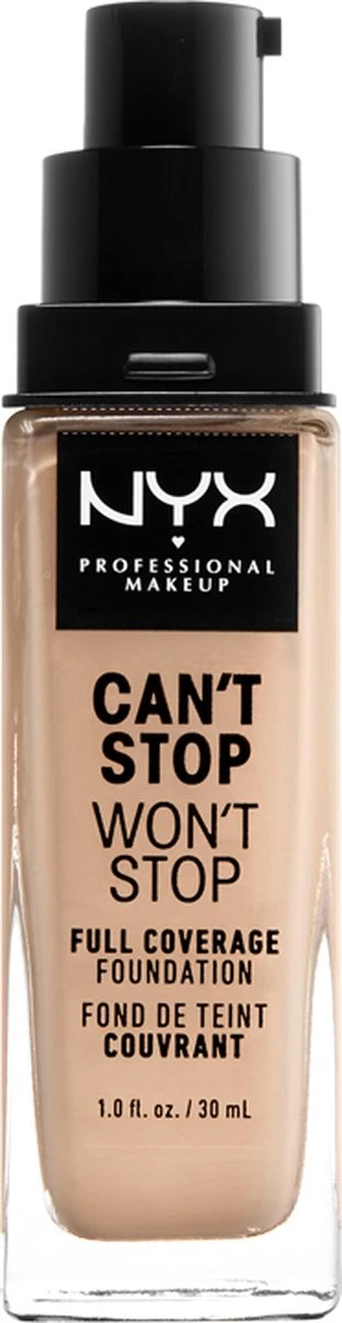NYX Professional Makeup Can't Stop Won't Stop Foundation - Vanilla CSWSF06 - Full Coverage 4 NYX Professional Makeup Can't Stop Won't Stop Foundation - Vanilla CSWSF06 - Full Coverage - Afbeelding 2