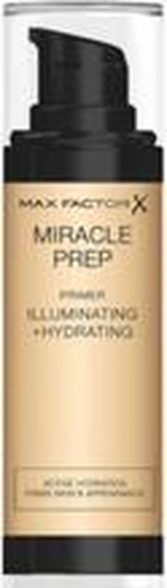 Max Factor Miracle Prep Primer Illuminating & Hydrating - 000 Transparant - 30 Ml 9 Max Factor Miracle Prep Primer Illuminating & Hydrating - 000 Transparant - 30 Ml - Afbeelding 7