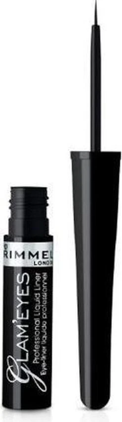 Rimmel London Glam'Eyes Professional Liquid Eyeliner - 001 Black Glamour -Cosmeticawinkel 348x1200 4