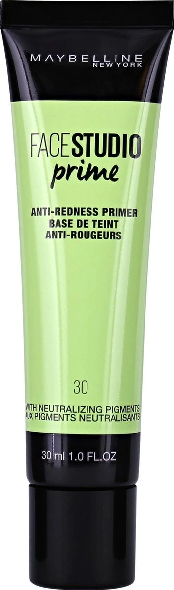 Maybelline Master Prime - 30 Anti Redness - Primer 8 Maybelline Master Prime - 30 Anti Redness - Primer - Afbeelding 6