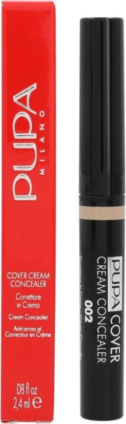 Pupa Milano - Cover Cream Concealer - 002 Beige -Cosmeticawinkel 358x1200 1