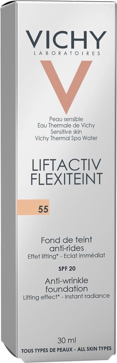 Vichy Liftactiv Flexiteint Foundation 55 - 30ML - Rijpere Huid 4 Vichy Liftactiv Flexiteint Foundation 55 - 30ML - Rijpere Huid - Afbeelding 2