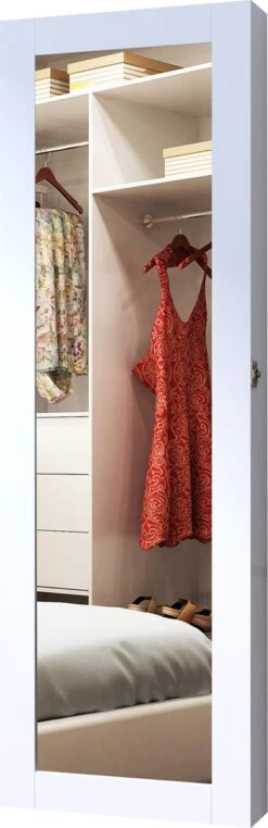 HOMCOM 2-in-1 Sieradenkast Wandspiegel Spiegelkast Sieraden Ladekast Spiegel 833-102WT 16 HOMCOM 2-in-1 Sieradenkast Wandspiegel Spiegelkast Sieraden Ladekast Spiegel 833-102WT -Cosmeticawinkel 389x1200 8