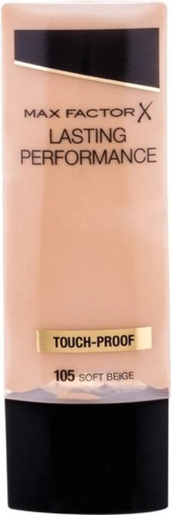 Max Factor Lasting Performance Foundation - 105 Soft Beige -Cosmeticawinkel 400x1200 2