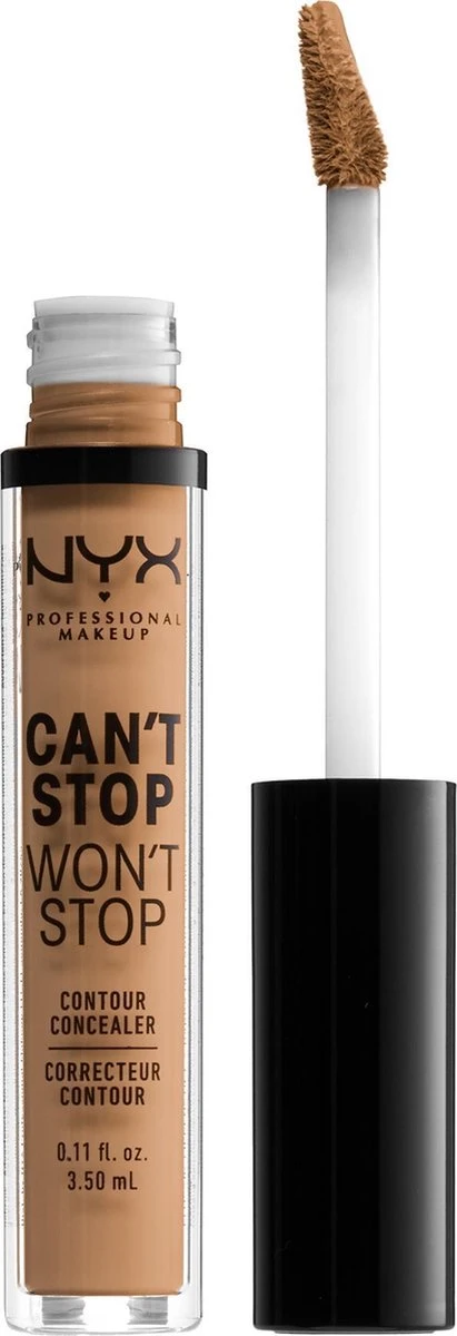 NYX Professional Makeup Can't Stop Won't Stop Contour Concealer - Golden Honey CSWSC14 - 3,5 Ml 4 NYX Professional Makeup Can't Stop Won't Stop Contour Concealer - Golden Honey CSWSC14 - 3,5 Ml - Afbeelding 2