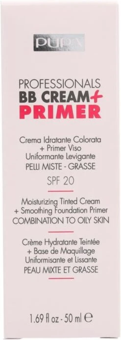 Pupa Milano BB Cream + Primer For Combination To Oily Skin - 001 Nude -Cosmeticawinkel 427x1200 2