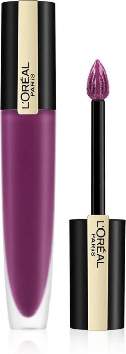 L'Oréal Paris Rouge Signature Lippenstift - 104 I Rebel - Paars - Matte Vloeibare Lipstick 24 L'Oréal Paris Rouge Signature Lippenstift - 104 I Rebel - Paars - Matte Vloeibare Lipstick -Cosmeticawinkel 429x1200
