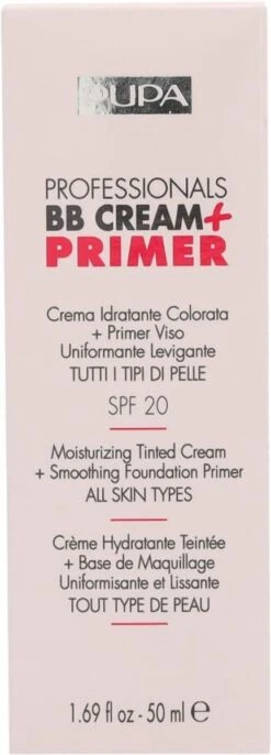 Pupa Milano Professionals BB Cream + Primer - 002 Sand 34 Pupa Milano Professionals BB Cream + Primer - 002 Sand -Cosmeticawinkel 432x1200 4