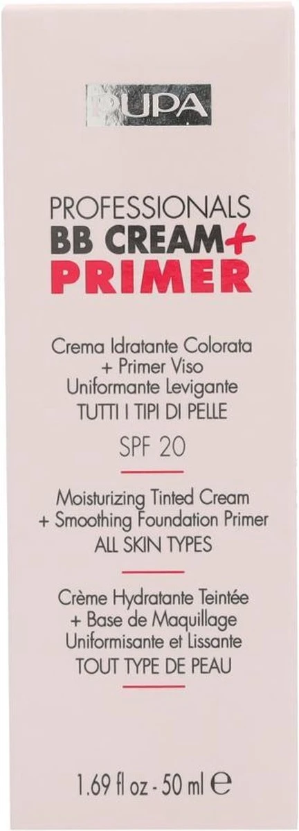 Pupa Milano Professionals BB Cream + Primer - 002 Sand 18 Pupa Milano Professionals BB Cream + Primer - 002 Sand - Afbeelding 16