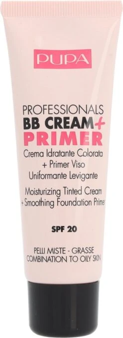 Pupa Milano BB Cream + Primer For Combination To Oily Skin - 001 Nude -Cosmeticawinkel 439x1200 2