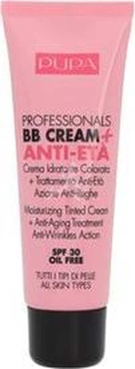 Pupa Milano Professionals BB Cream + Anti-Eta - 001 Nude 6 Pupa Milano Professionals BB Cream + Anti-Eta - 001 Nude - Afbeelding 4
