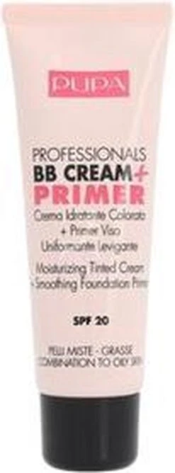 Pupa Milano BB Cream + Primer For Combination To Oily Skin - 001 Nude -Cosmeticawinkel 444x1200