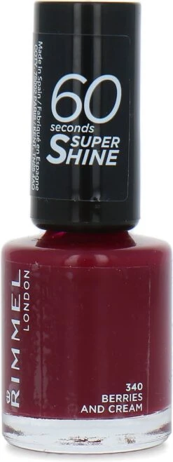 Rimmel London 60 Seconds Super Shine Nagellak - 340 Berries And Cream -Cosmeticawinkel 450x1200 3