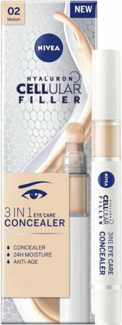 NIVEA Cellular Filler 3 In 1 Oogconcealermake-up 4 Ml -Cosmeticawinkel 452x1200